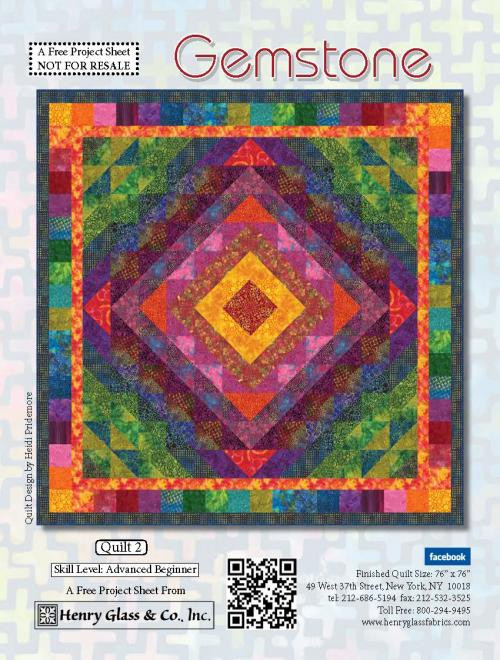 Gemstone Batiks Quilt 2 , Projects, Henry Glass & Co., Inc.